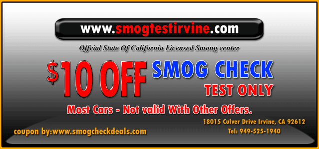 smog check coupon irvine